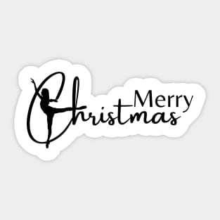 Merry Christmas dancer design Sticker